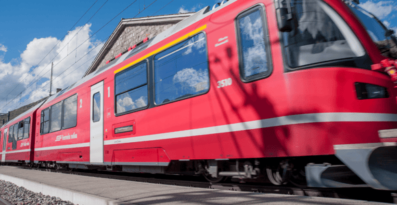 From Colico railway station: Bernina Red Train ticket