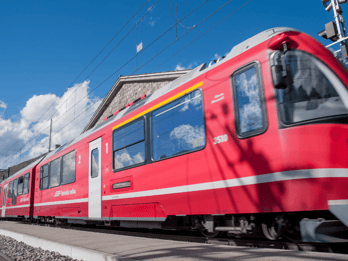 From Varenna: Bernina Red Train Ticket to St. Moritz