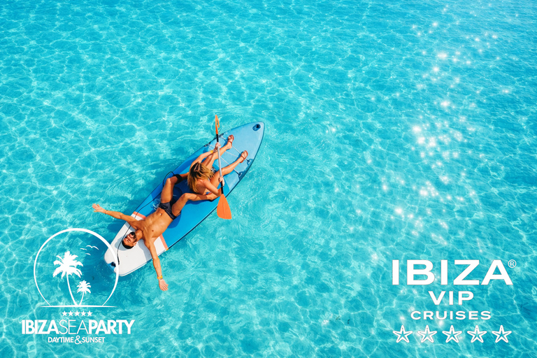 Ibiza: Formentera VIP Boat Paella, BBQ, OpenBar, DJ & Sunset BASIC TICKET with 5h Open Bar & Breakfast