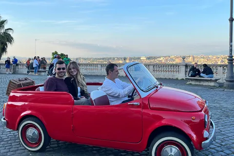 Roma: Vintage Fiat 500 Cabriolet Tour privado de la ciudad