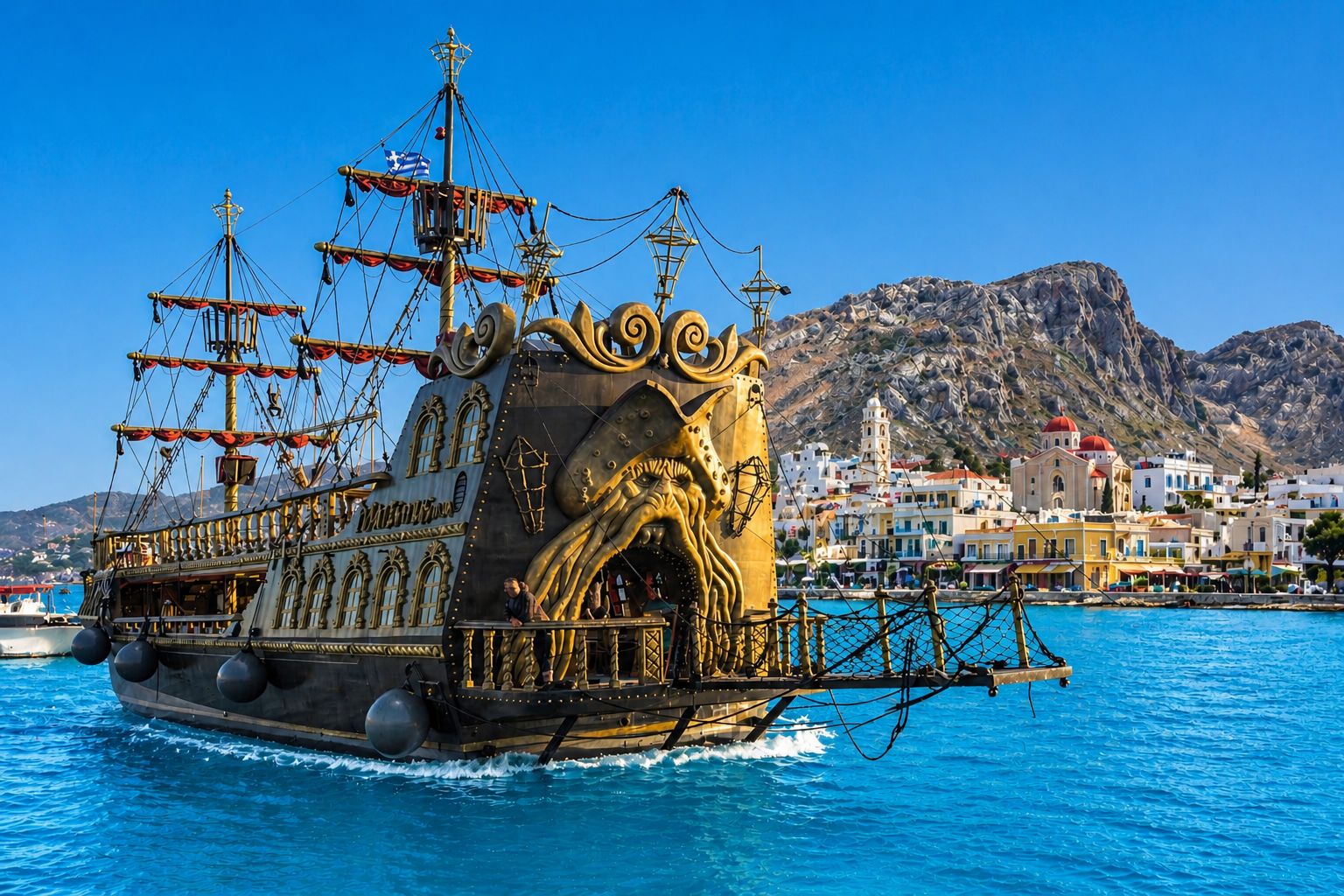 Piratenkreuzfahrt von Kos nach Kalymnos, Pserimos, Plati & BBQ