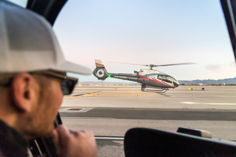 Las Vegas: Helicopter Flight over the Strip with Options Las Vegas Strip Night Flight with Hotel Transfer