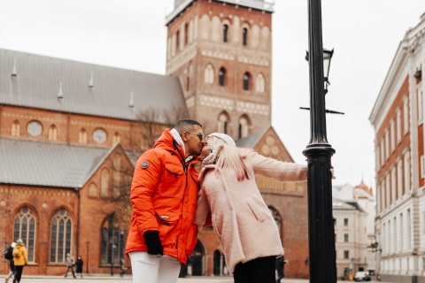 Fotoshoot en verkenning van de oude binnenstad van RigaFotoshoot en verkenning in de oude binnenstad van Riga