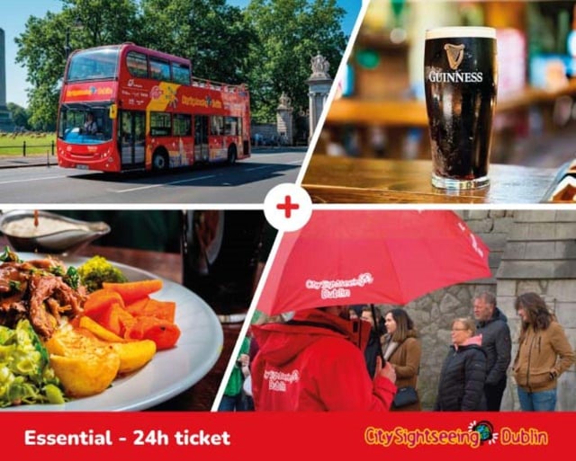Dublin: City Sightseeing Hop-On Hop-Off Bus Tour