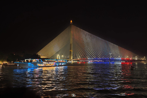 Luxury White Cruise &Premium View &Complimentary Beer & Win White Orchid Dinner on Chao Phraya with Complimentary Beer