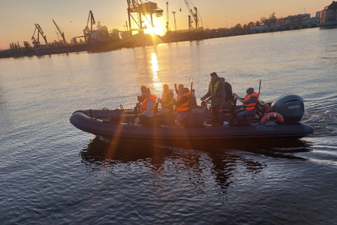 Speedboot tocht van een half uur in Sopot. Snelheid tot 100 km/u