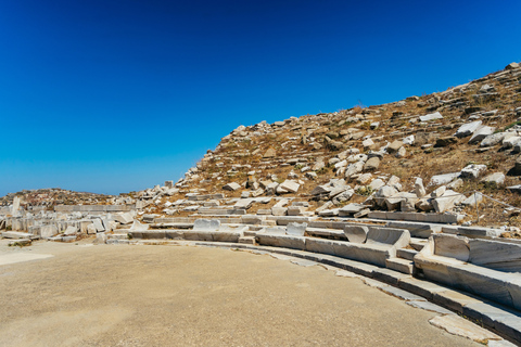 Ab Mykonos: Tour nach Delos mit Tickets ohne AnstehenTour auf Französisch