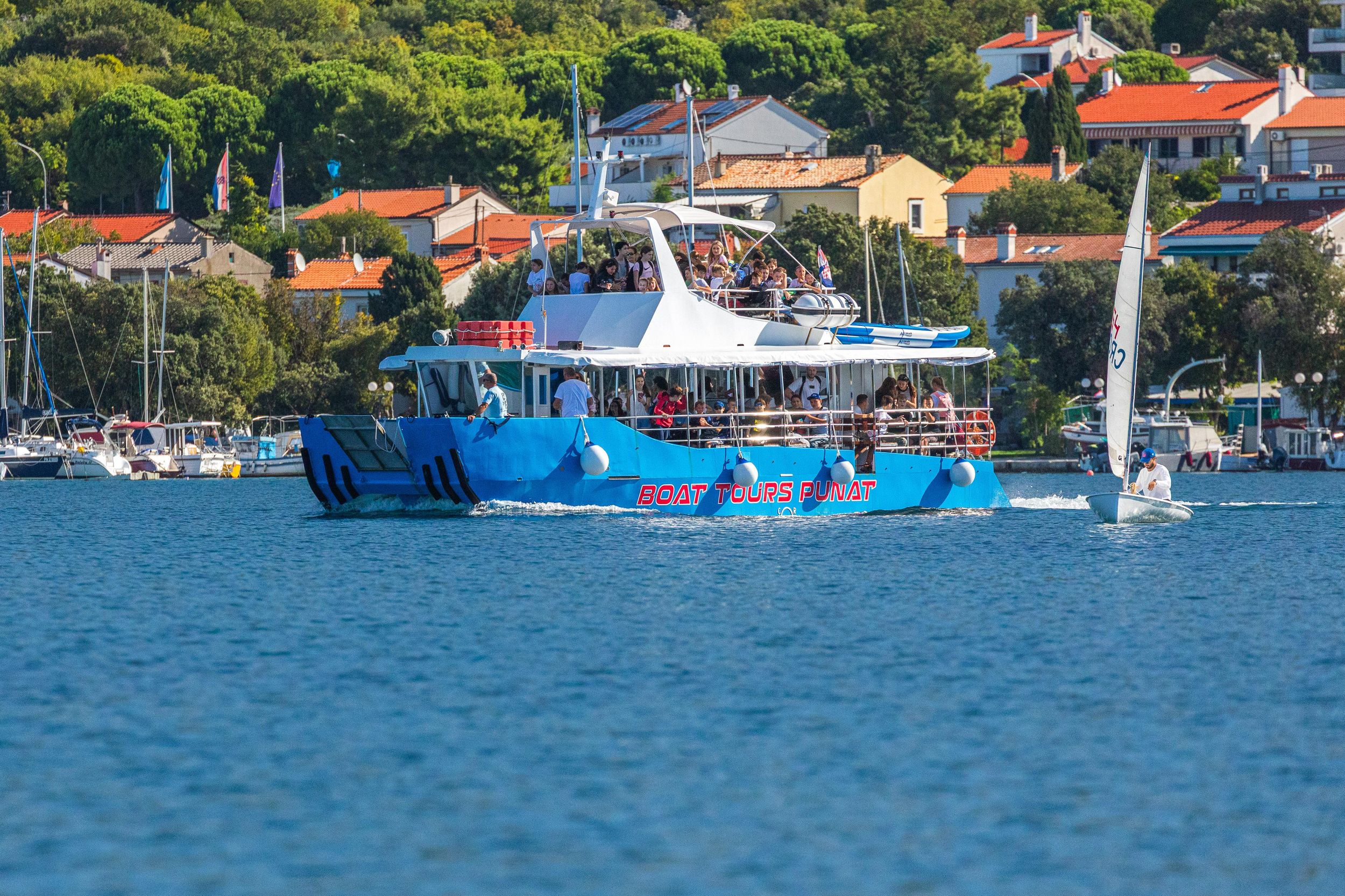 Insel Krk: Bootstour zum Goldstrand und zur Bucht von Drenova ab Punat