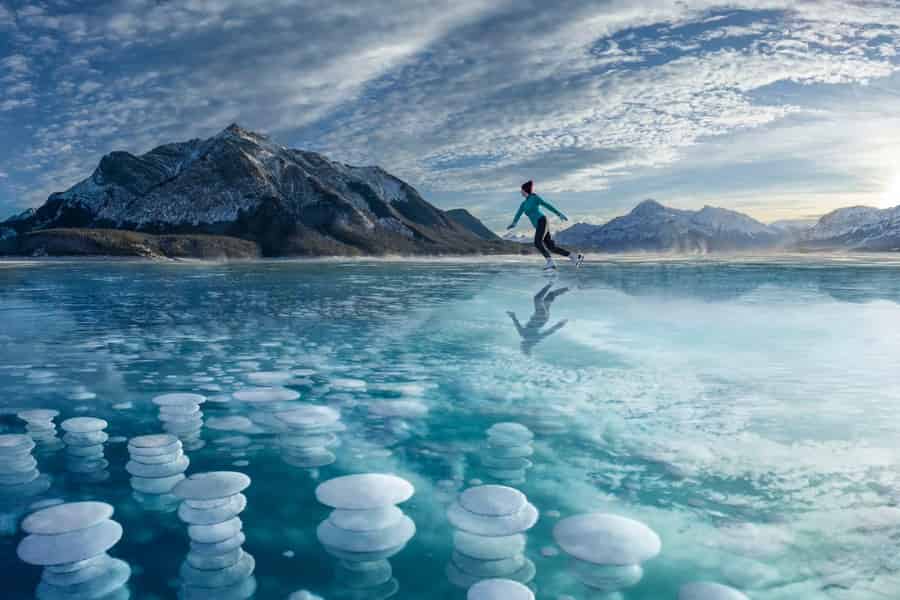 Abraham IceBubble/Sunwapta, Schneeschuhwandern, Icefield, Bow & Peyto. Foto: GetYourGuide