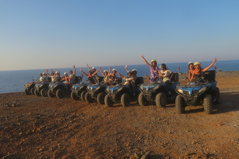 From Hersonissos/Malia: Guided Sunset Quad Safari