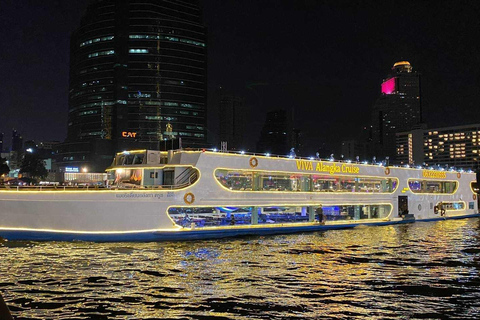 Bangkok : Dîner-croisière Viva Alangka Chao PhrayaProgramme de croisière au coucher du soleil à ICONSIAM Pier 4