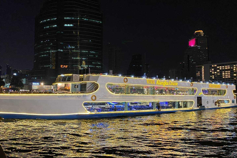 Bangkok : Dîner-croisière Viva Alangka Chao PhrayaProgramme de croisière au coucher du soleil à ICONSIAM Pier 4