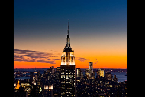 NYC: Magische stadslichten en stadsrondleiding door BroadwayNYC: Magische stadsverlichting en Broadway-stadsrondleiding per riksja