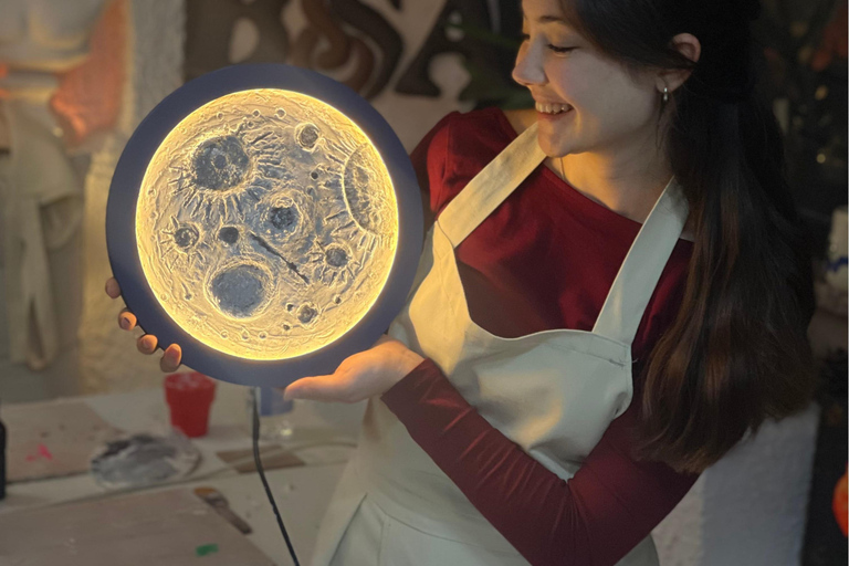 Antalya: Illuminated Moon Decor Workshop Relief & LED Light