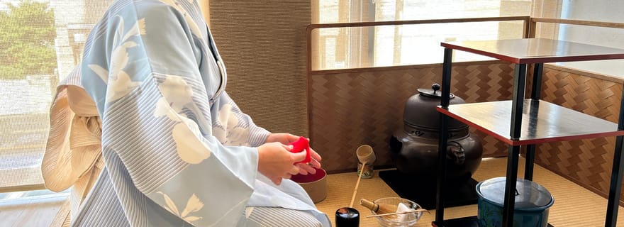 Tokyo : cérémonie du thé et confection de confiseries japonaises