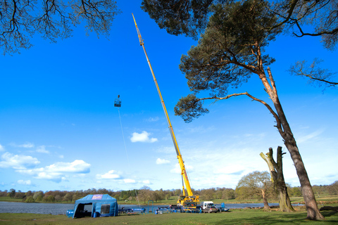 Manchester: UK's Biggest Bungee - 300ft Jump at Heaton Park Manchester Front & Back: UK's Highest Bungee Jump!