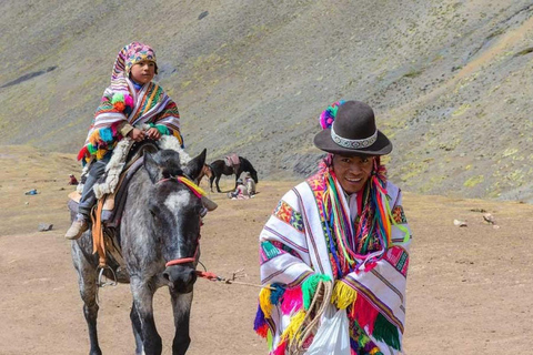 from Cusco : Excursion to Rainbow Mountain in Horse. Cusco: Horseback Excursion through the Rainbow Mountains