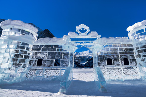 Patinaje sobre hielo en el Lago Louise y Paseo sobre hielo en el Cañón JohnstonLago Louise y Cañón Johnston