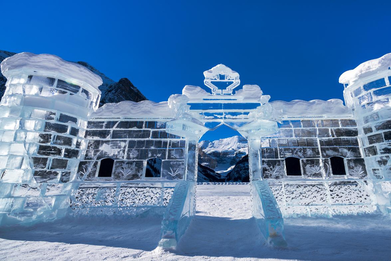 Patinaje sobre hielo en el Lago Louise y Paseo sobre hielo en el Cañón JohnstonLago Louise y Cañón Johnston