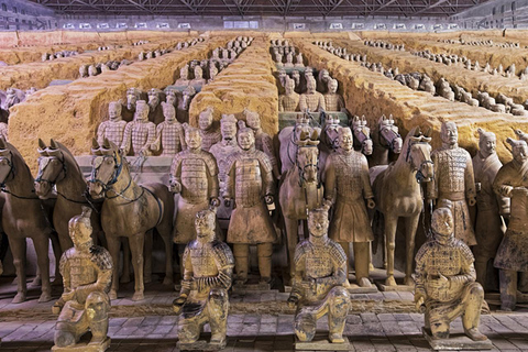 Xi&#039;an clássico: Excursão de ônibus totalmente guiada pelo Exército de TerracotaExcursão de ônibus do Exército de Terracota + Muralha da Cidade Antiga