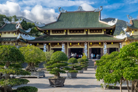 Linh Ung Pagoda & Marble Moutain Cave with Dragon Fire Show