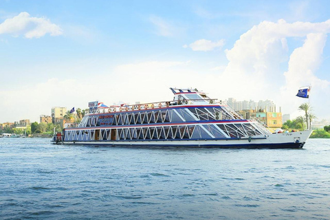 Cairo: Nile Royal Topaz Night Dinner Cruise with Show Excluding Transfer (Pickup & Drop-off)