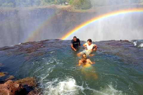 Devils Pool Swim at the Edge of the Victoria Falls