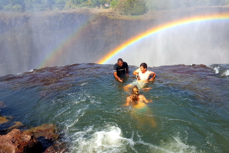 Devils Pool Swim at the Edge of the Victoria Falls