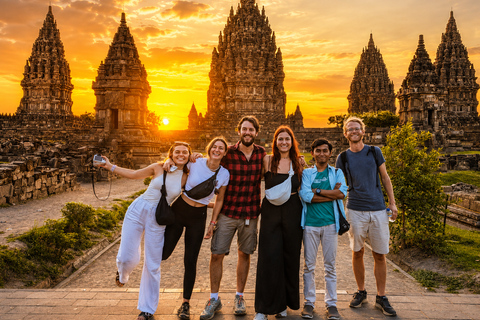 Yogyakarta: Borobudur, Prambanan Sunset & Merapi Lava View