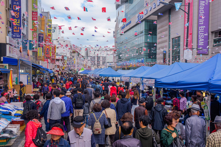 Busan: Sky Capsule, Local Street Food and Sunset/Night Views Nightview Shared Tour, Meet at KTX Busan Station