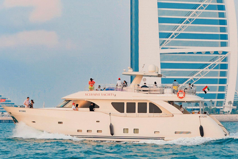 Dubai Harbor: Luxury Yacht Tour with BBQ Options Night Lights Tour