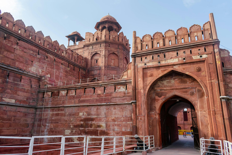 Geluids- en lichtshow van het Rode Fort met wandeltour door Old Delhi