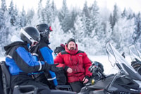 Luleå , Motoneige - Visite de la forêt et de la nature de glace 2h - Hizvo