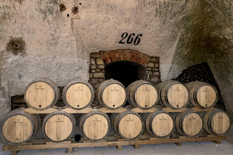 Privater Champagner Grand Vintage Taittinger, Veuve Clicquot