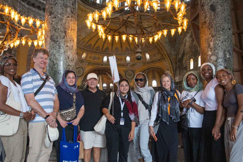 Tour della Basilica di Santa Sofia e della Moschea Blu + Basilica Cisterna opzionaleHagia Sophia, Moschea Blu + Cisterna Basilica e tutti i biglietti