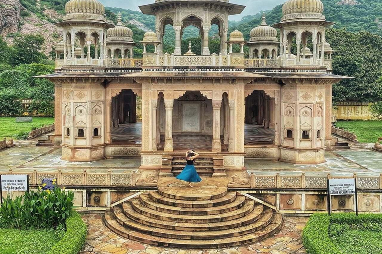 Jaipur: Świątynia Małp, Bursztynowy Fort, Jal Mahal itp. Wycieczka samochodem