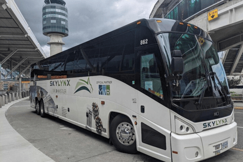 Vancouver: Traslado de ônibus de/para WhistlerDe Whistler para o aeroporto YVR de Vancouver