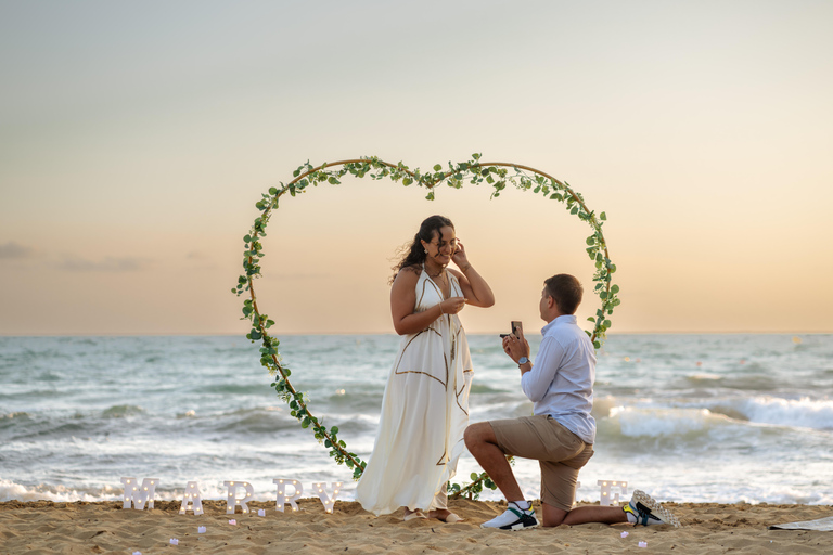 Proposal Photoshoot with Professional Photographer in Malta Proposal with Setup