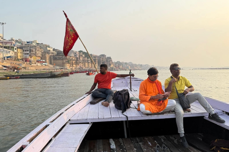 Varanasi: Sunrise Boat Ride w Traditional Meal Half Day Tour with a professional tour guide