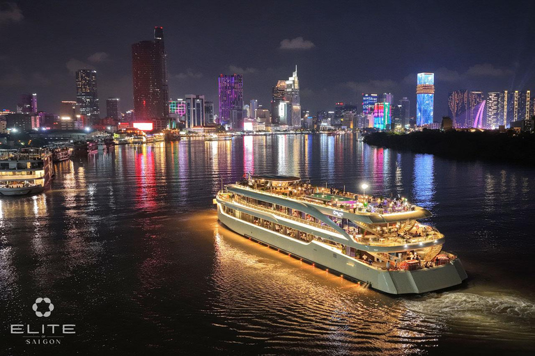 Ho Chi Minh Luxury Dinner Buffet Cruise with DJ & Live Music Buffet Dinner Cruise + Roundtrip Transfer