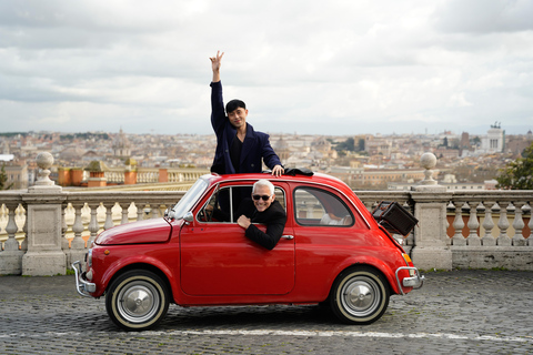 Rome : Visite guidée de la Fiat 500 avec photographeVisite privée