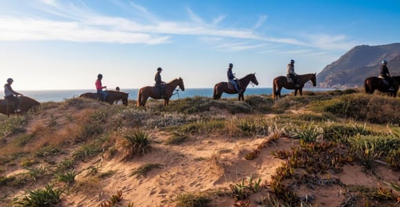 Alghero: guided horse ride at Lake Baratz and Porto Ferro