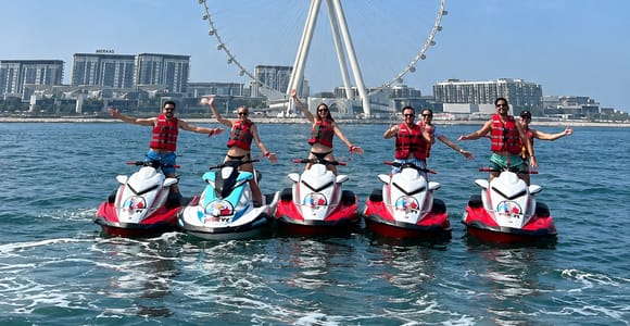 Dubai: Jet Ski Tour with Atlantis Hotel & Burj al Arab Views