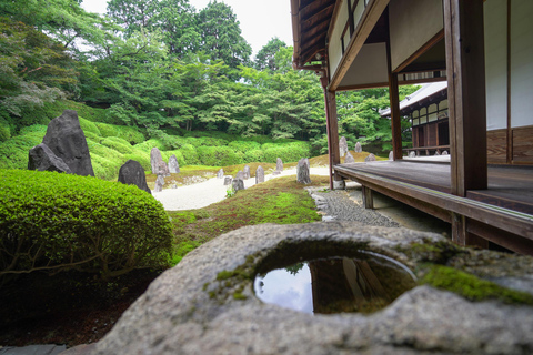 Tour della meditazione e dei giardini zen di Kyoto in un tempio zen con pranzo