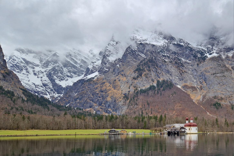 Z Monachium: Wycieczka 1-dniowa nad jezioro Königssee z rejsem łodzią i kopalnią soli