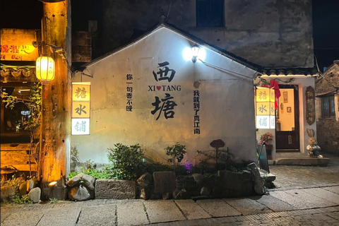 Hangzhou: Wuzhen and Xitang Private Day Trip with Pickup Option 3 Hangzhou: Wuzhen East Zha + Nanxun Night View