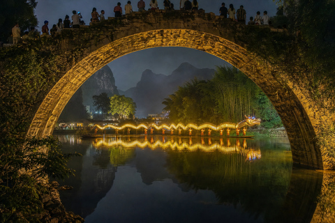 Yangshuo: Shangri-La Scenic Area & Yulong River Rafting Tour Half-Day Tour+Golden Dragon Viewing (Only Sat.)