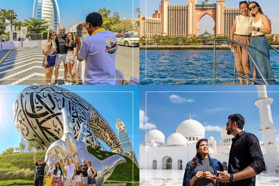 2-tägige Stadtführung Tour: Dubai & Abu Dhabi + Yacht-Erlebnis