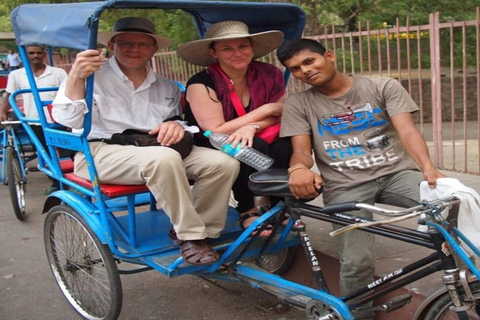 From Delhi: Heritage & Culture Tour with Tuk-Tuk Ride Old & New Delhi Tour With Car & Guide Only