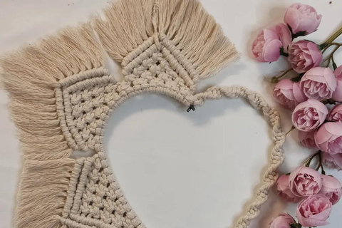 Leipzig: Macrame Workshop to Create Boho Heart Decorations